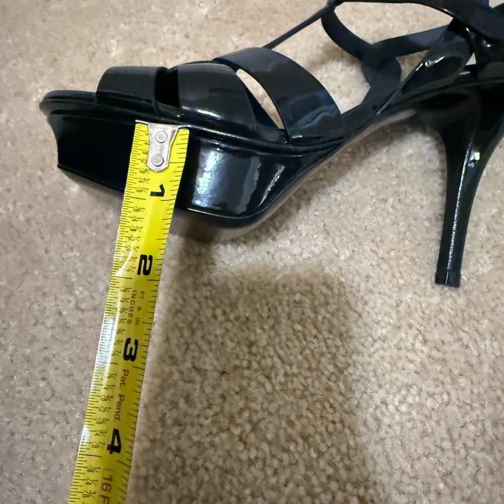 NEW! YSL Tribute T-Strap Black Patent Leather Heels - 6.5 - Picture 11 of 11